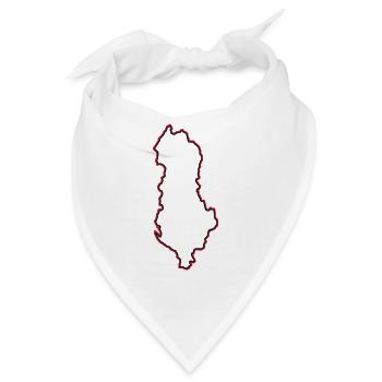 Albanien - Bandana - Weiß - Vorne