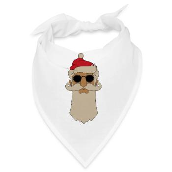 Weihnachtsmann - Bandana - Weiß - Vorne