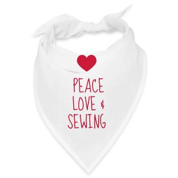 Nähen / Schneider / Couture / Fashion - Bandana - Weiß - Vorne