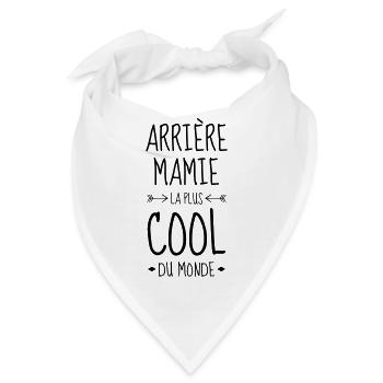 Großmütter / Oma / Mami / Großmutter / Mamy - Bandana - Weiß - Vorne