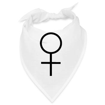 Frauentag - Bandana - Weiß - Vorne