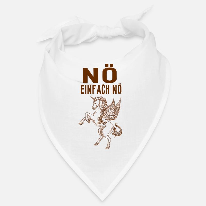 Nö einfach nö Geschenk Einhorn Mädchen Bandana