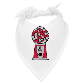 Kaugummi Spender Automat - Bandana - Weiß - Vorne