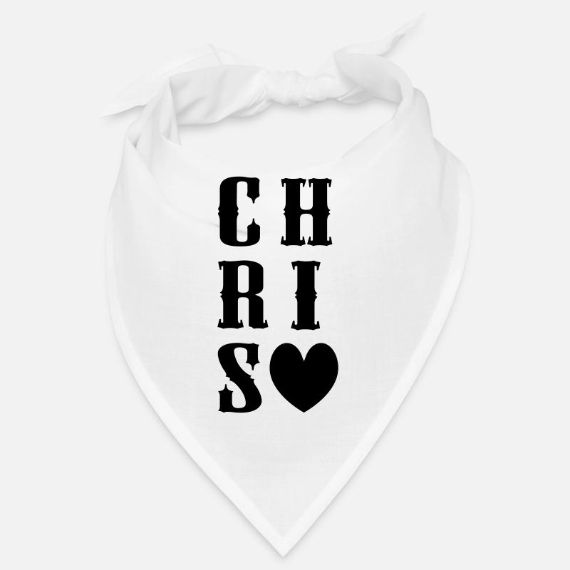 Chris Name mit Herz Bandana