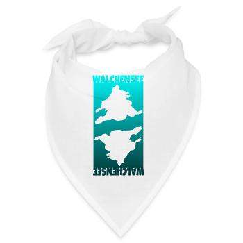 Walchensee, Geschenk der Natur - Bandana - Weiß - Vorne
