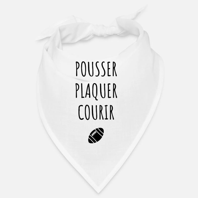 Pousser plaquer courir rugby Bandana