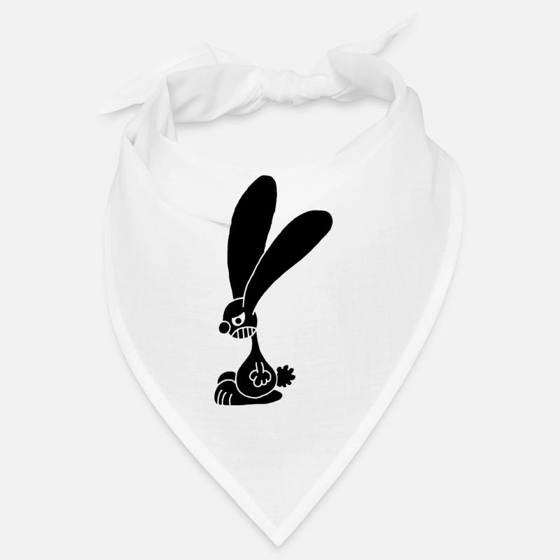 Grumpy black rabbit Bandana
