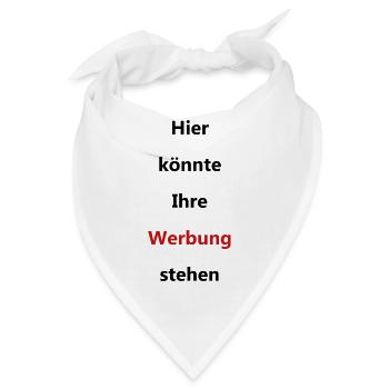 Werbung - Bandana - Weiß - Vorne