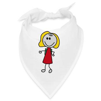Mädchen - Bandana - Weiß - Vorne