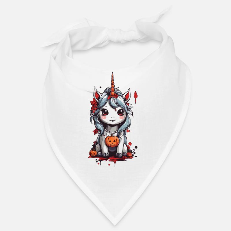 Chibi Halloween Einhorn Manga Art Bandana