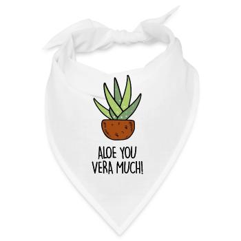 Aloe vera - Bandana - Weiß - Vorne