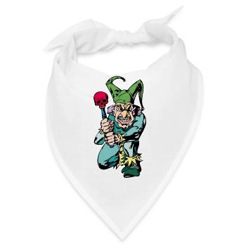 Böser clown - Bandana - Weiß - Vorne