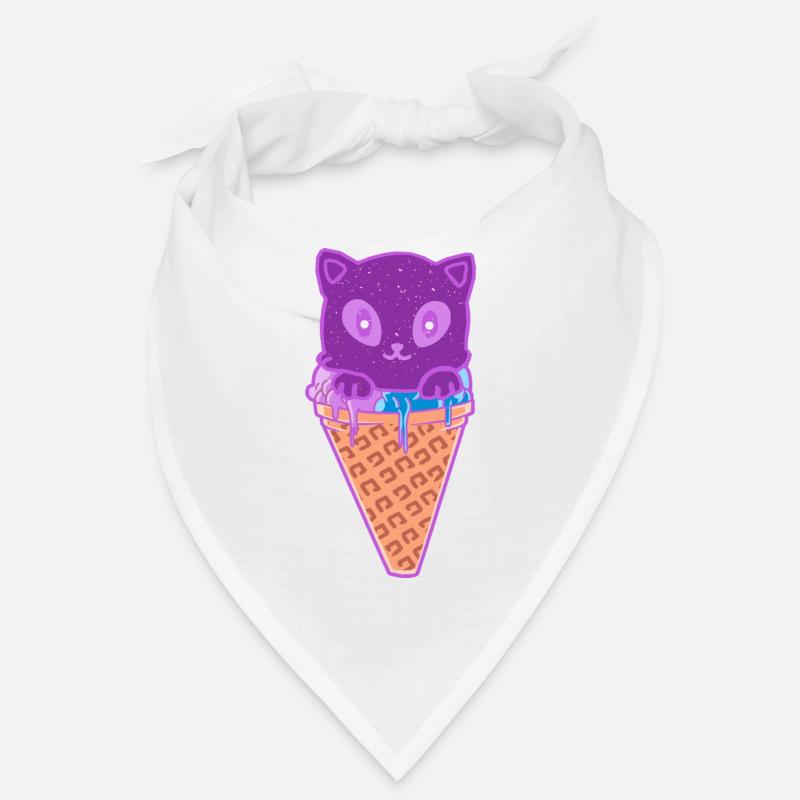 Katze Eiskreme Eiscrem Bandana
