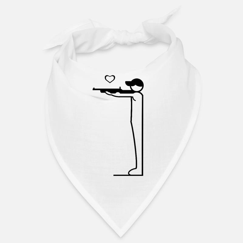 Minimalistisches Gewehrschützen Design Bandana