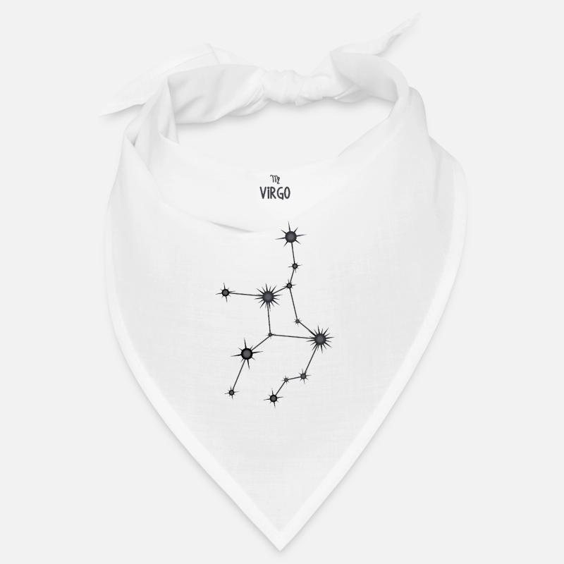 Jungfrau Sternzeichen Sternbild Schwarz & Grau Bandana