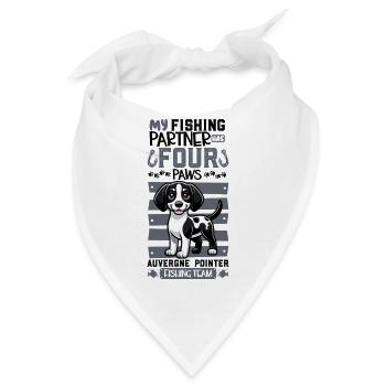 Angeln und Braque du Bourbonnais - Bandana - Weiß - Vorne