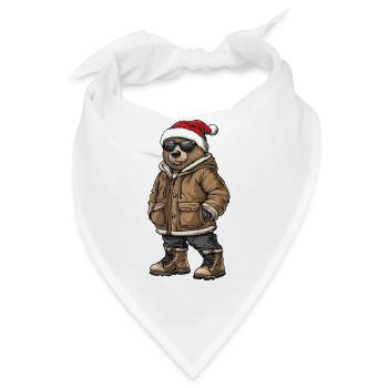 Bär Weihnachten Winter - Bandana - Weiß - Vorne