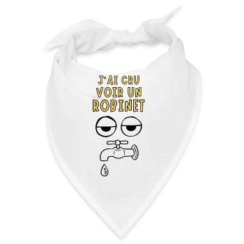 Ich dachte, ich hätte einen Wasserhahn gesehen - Bandana - Weiß - Vorne
