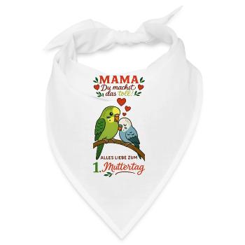1. Muttertag - Bandana - Weiß - Vorne