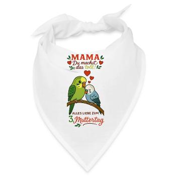 3. Muttertag - Bandana - Weiß - Vorne