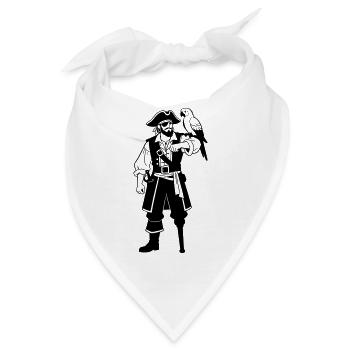 Pirat - Bandana - Weiß - Vorne