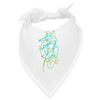 Abstrakt - Bandana - Weiß - Vorne