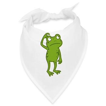 Frosch verwirrt  - Bandana - Weiß - Vorne