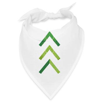 Pfeile des Down-Syndrom-Stammes - Bandana - Weiß - Vorne