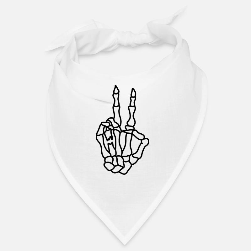 Skeleton Hand Peace Bandana