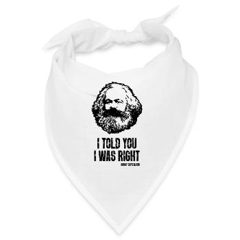 Capitalism Geschenk Karl Marx Marxismus Chemnitz - Bandana - Weiß - Vorne