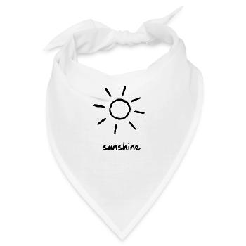 Sonne - Sunshine - Bandana - Weiß - Vorne