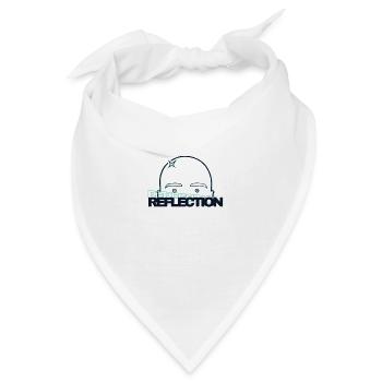 Spiegelung in Glatzen - Bandana - Weiß - Vorne