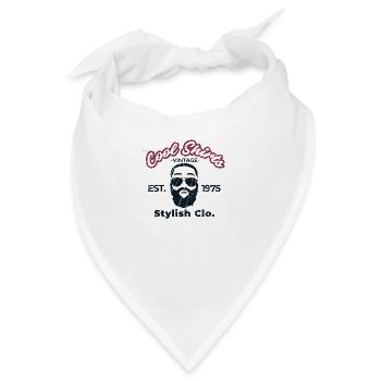 Hipster - Bandana - Weiß - Vorne