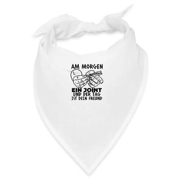 Kiffer Spruch für Kiffer - Bandana - Weiß - Vorne