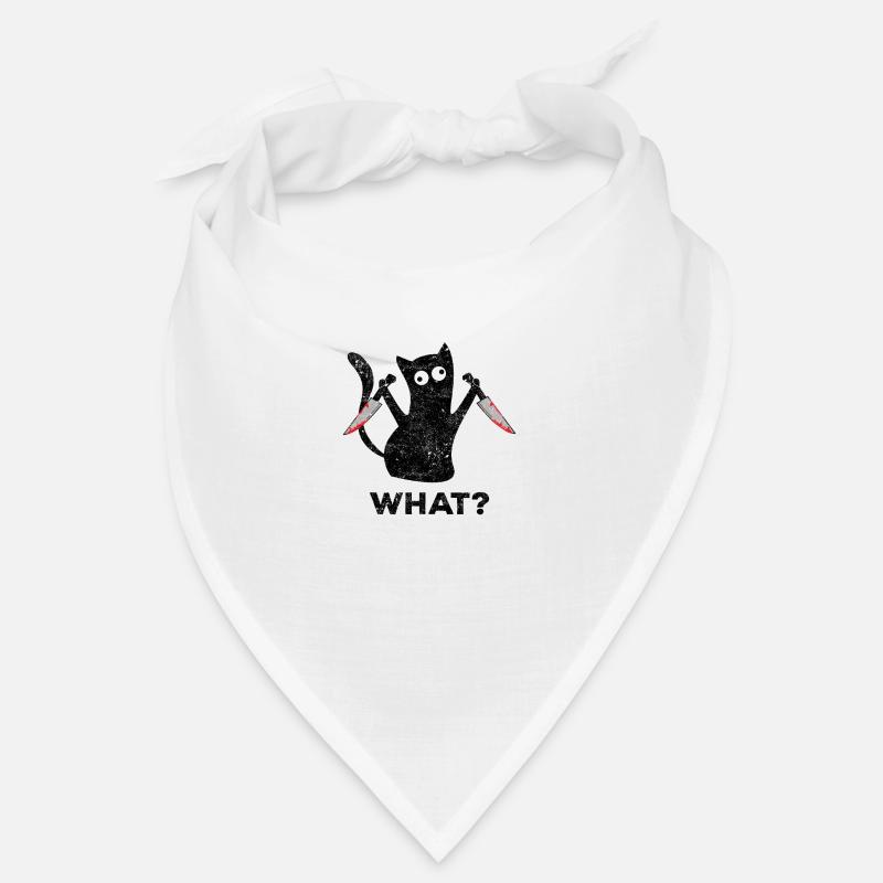 Chat quoi? Drôle de chat noir meurtrier Bandana