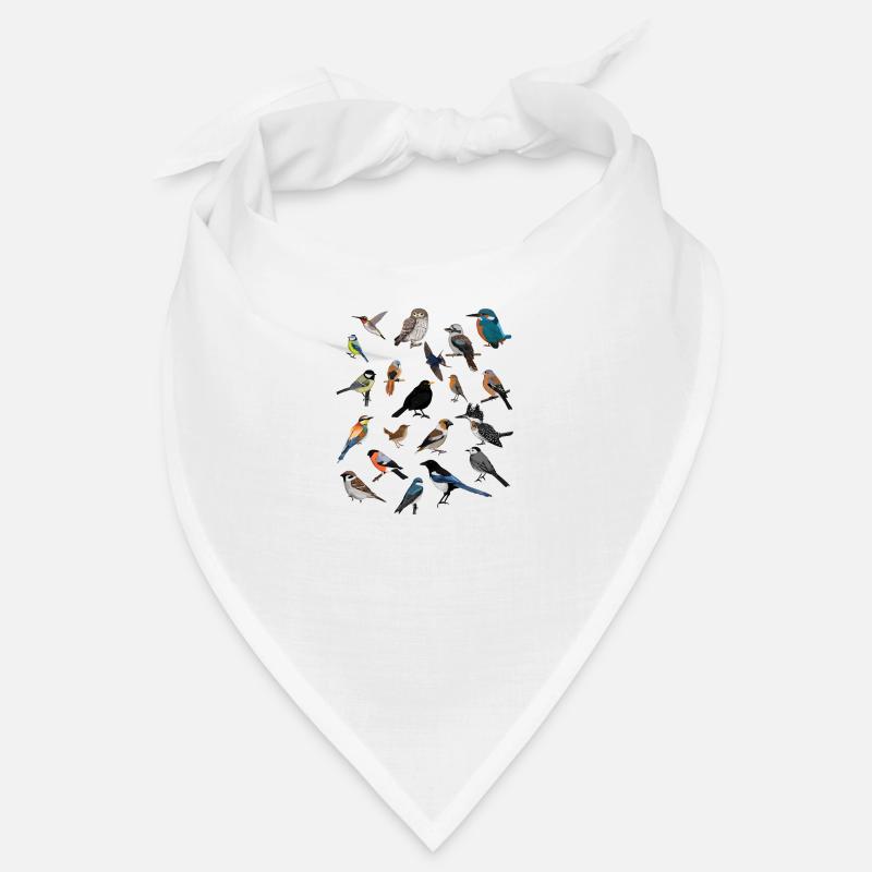 Oiseaux de jardin Oiseaux Oiseaux - Bandana - blanc