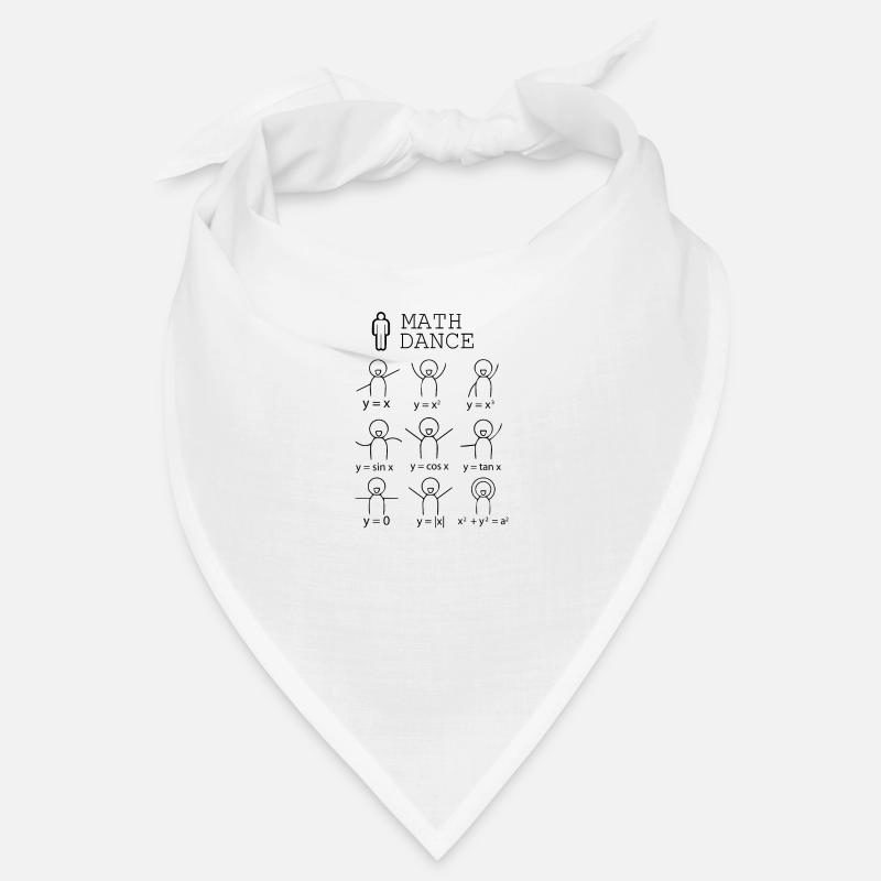 Math dance Schule Geschenk Formel Beruf - Bandana - Weiß