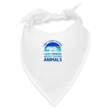 Über Tiere nachdenken Tiger Sahara Desert Animal - Bandana - Weiß - Vorne