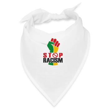 Juneteenth Day 1865, Freedom Day, Stop Racism - Bandana - Weiß - Vorne