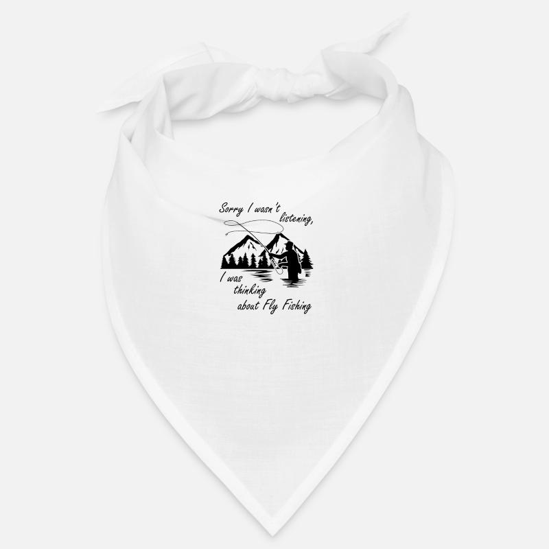 Thinking About Fly Fishing Hobby Fisherman Bandana
