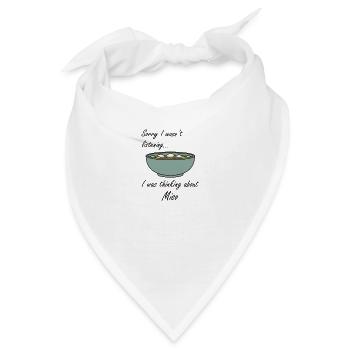 Denken Sie an Miso Ironic Sagen Miso-Suppe - Bandana - Weiß - Vorne