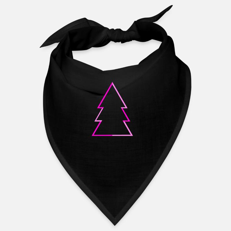 Arbre de Noël rose Minimalisme Arbre de Noël Bandana