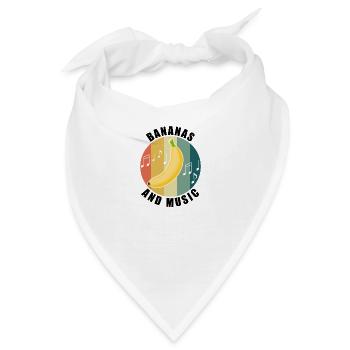 Fruits Delicious Banana Musiknoten - Bandana - Weiß - Vorne