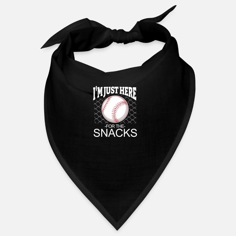Baseball I am Just here for the Snacks Spruch Bandana