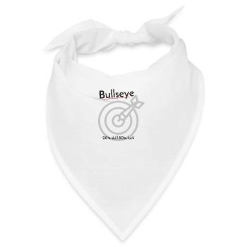 Bullseye Dart 80% Glück - Bandana - Weiß - Vorne