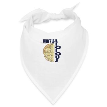 Waffle-Licious Ironic Waffel Lover Sirup für - Bandana - Weiß - Vorne