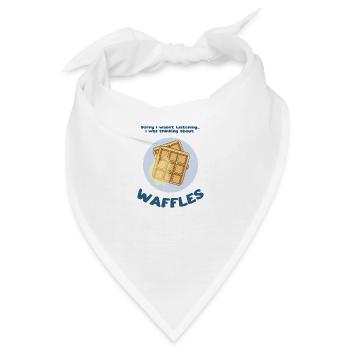 Ich denke an Waffeln Hobby Chef Sirup - Bandana - Weiß - Vorne