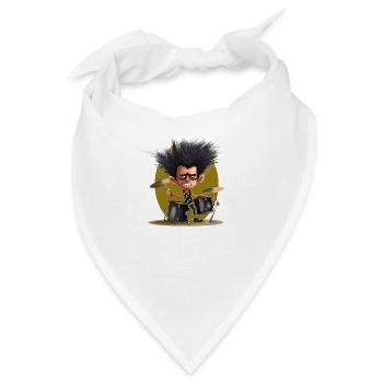 Drummer man - Bandana - Weiß - Vorne