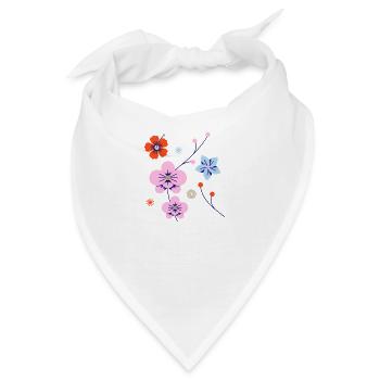 maneki neko, cat, lucky cat, neko, japanese, - Bandana - Weiß - Vorne
