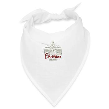 Merry Christmas Weihnachtsfeier Weihnachts - Bandana - Weiß - Vorne